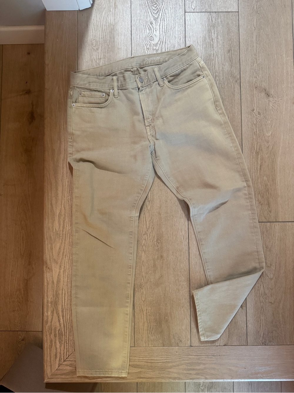 Outerknown Men's Light Beige Slim Jeans